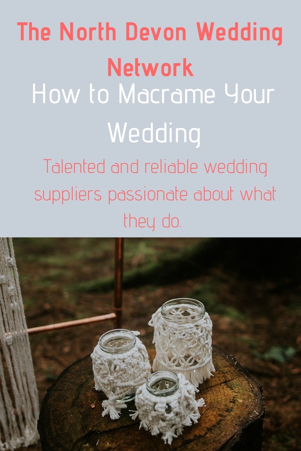 How to Macramé your wedding