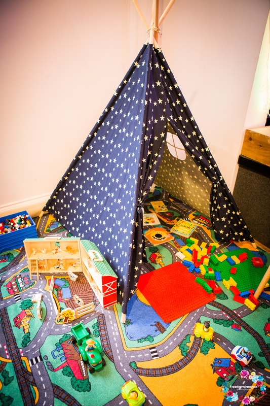 Tipi setup for a mobile creche by Gillys Helping Hands