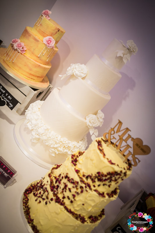 Buttercream and fondant wedding cakes by Jax's Cakes N Bakes