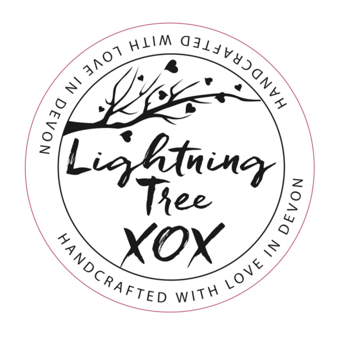 Lightning tree xox candles logo